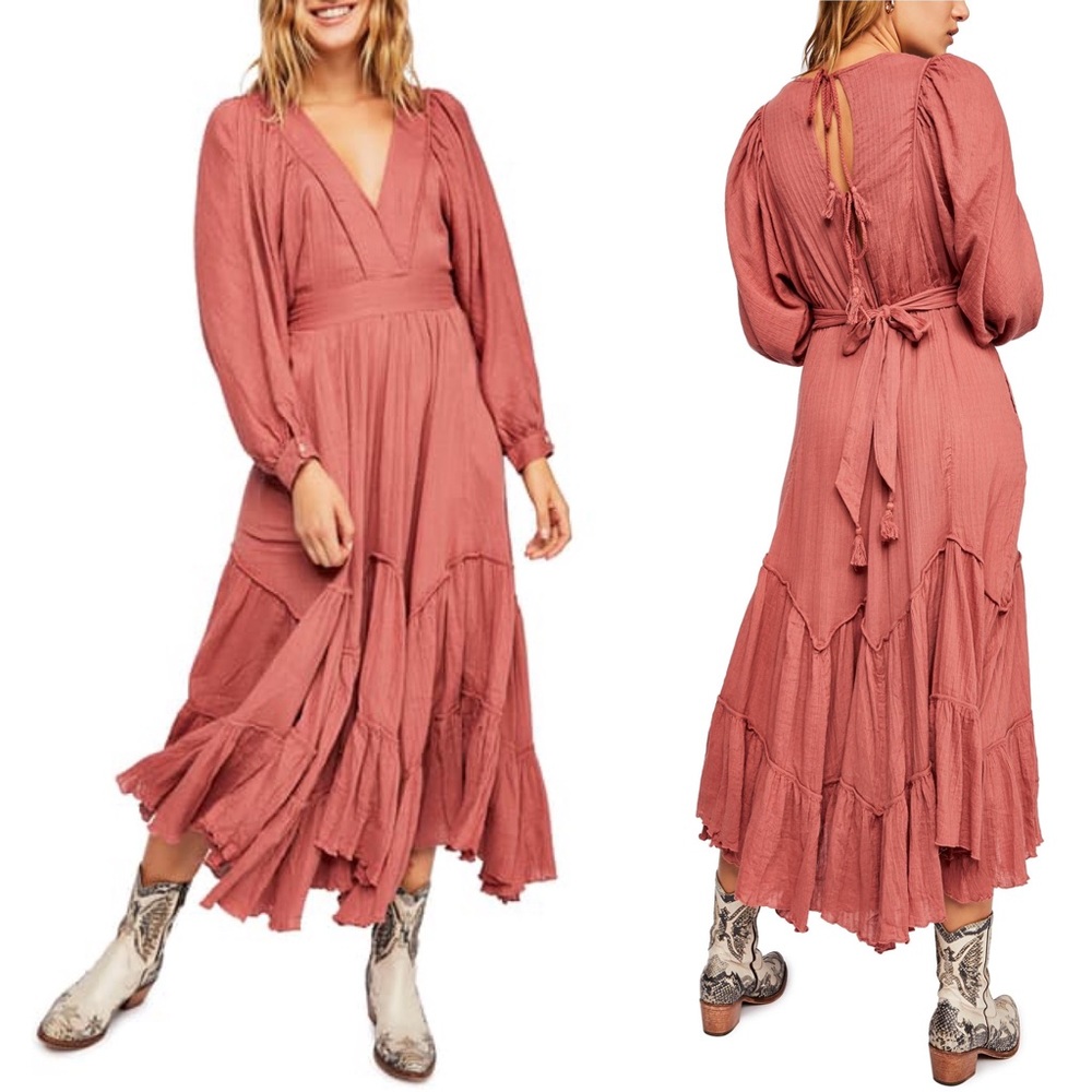 Free People I Need to Know Maxi Dress SMALL